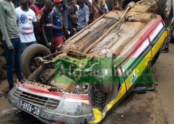 Un accident de la circulation fait un mort et cinq blessés, à Faranah